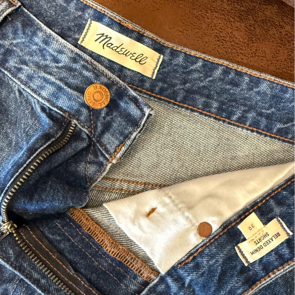 Madewell Blue Denim Jean Shorts - Picture 3 of 6